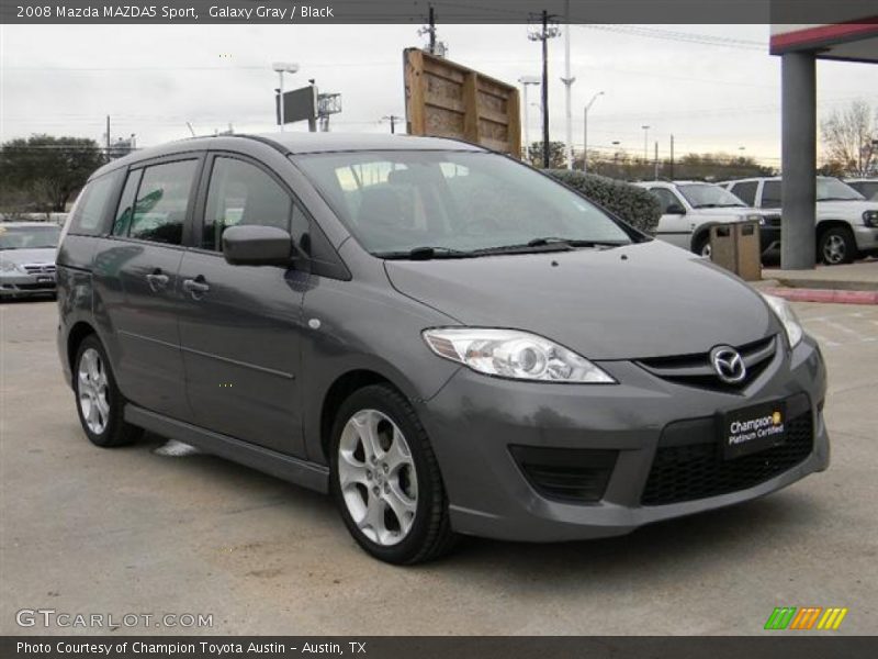Galaxy Gray / Black 2008 Mazda MAZDA5 Sport