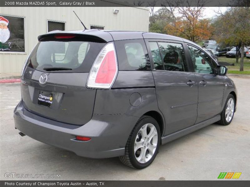 Galaxy Gray / Black 2008 Mazda MAZDA5 Sport