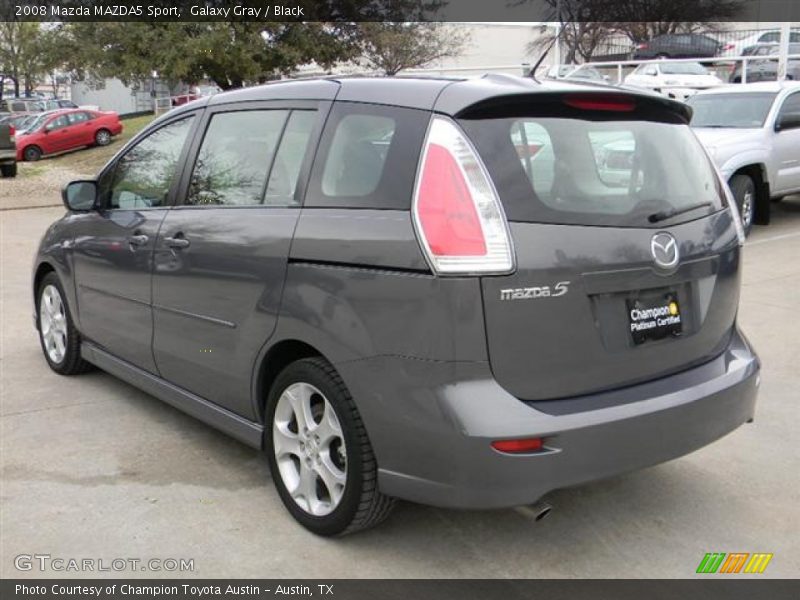Galaxy Gray / Black 2008 Mazda MAZDA5 Sport