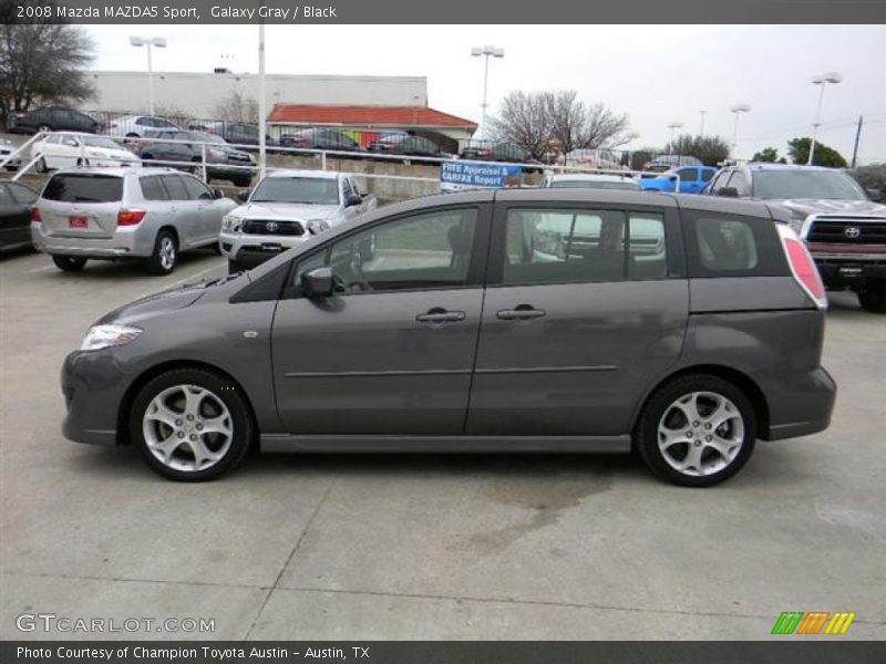 Galaxy Gray / Black 2008 Mazda MAZDA5 Sport