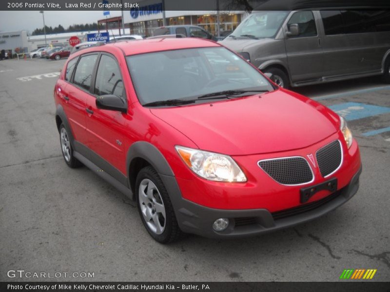 Lava Red / Graphite Black 2006 Pontiac Vibe