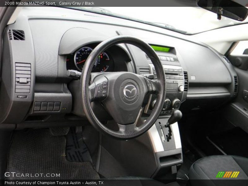 Galaxy Gray / Black 2008 Mazda MAZDA5 Sport