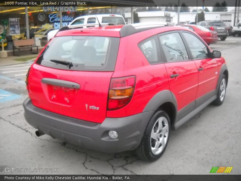 Lava Red / Graphite Black 2006 Pontiac Vibe