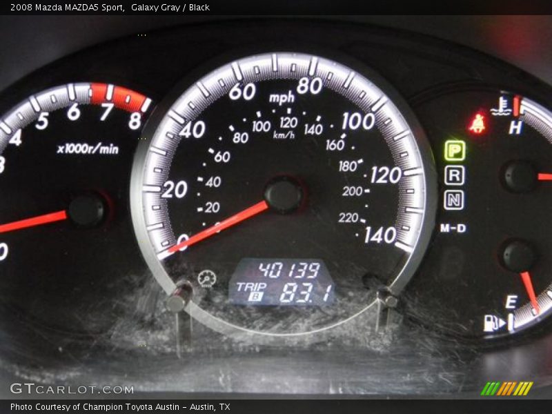 Galaxy Gray / Black 2008 Mazda MAZDA5 Sport