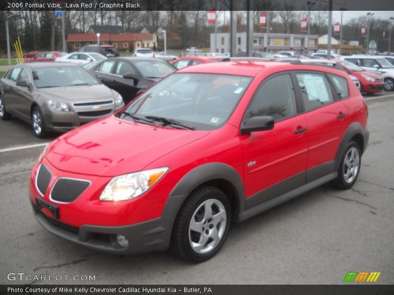 Lava Red / Graphite Black 2006 Pontiac Vibe