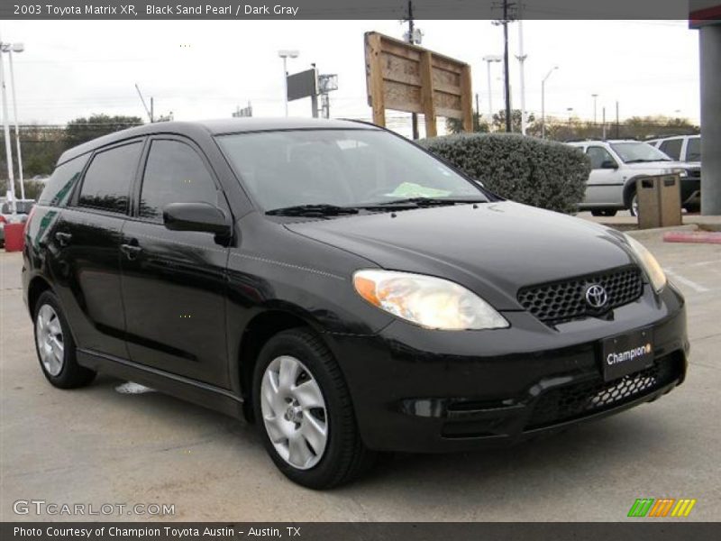 Black Sand Pearl / Dark Gray 2003 Toyota Matrix XR