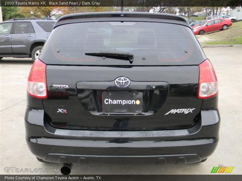 Black Sand Pearl / Dark Gray 2003 Toyota Matrix XR