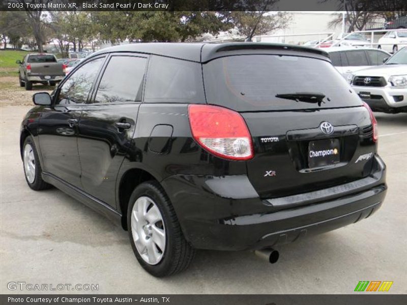 Black Sand Pearl / Dark Gray 2003 Toyota Matrix XR