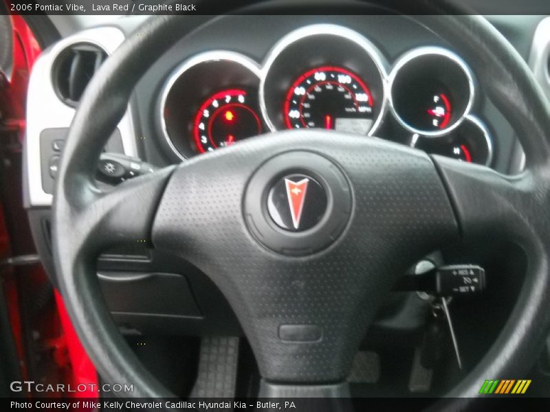 Lava Red / Graphite Black 2006 Pontiac Vibe