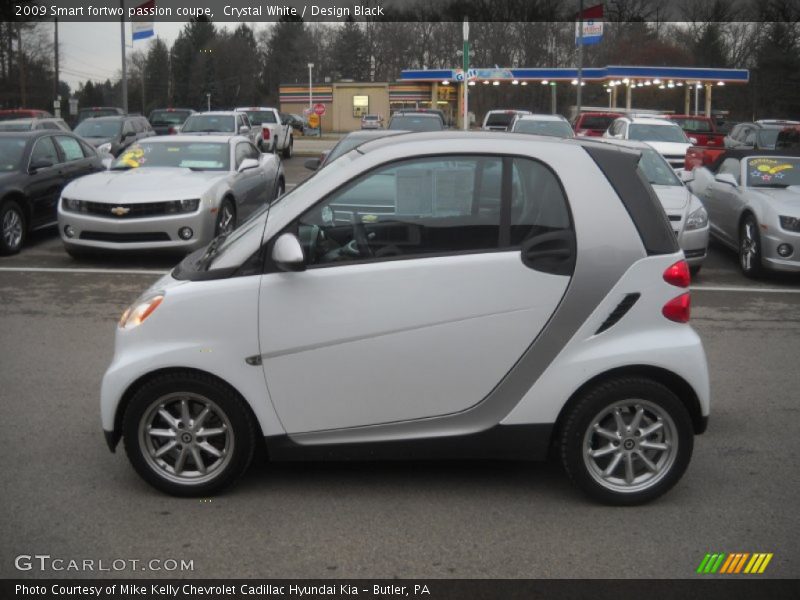 Crystal White / Design Black 2009 Smart fortwo passion coupe