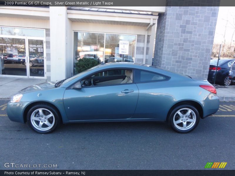 Silver Green Metallic / Light Taupe 2009 Pontiac G6 GT Coupe