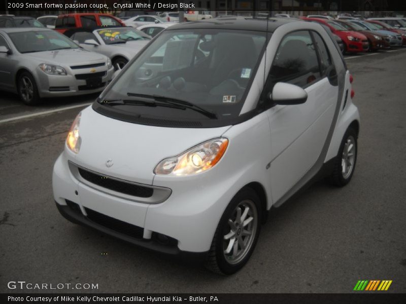 Crystal White / Design Black 2009 Smart fortwo passion coupe