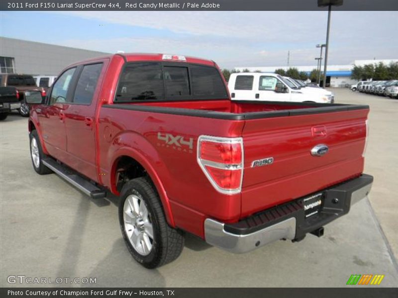 Red Candy Metallic / Pale Adobe 2011 Ford F150 Lariat SuperCrew 4x4