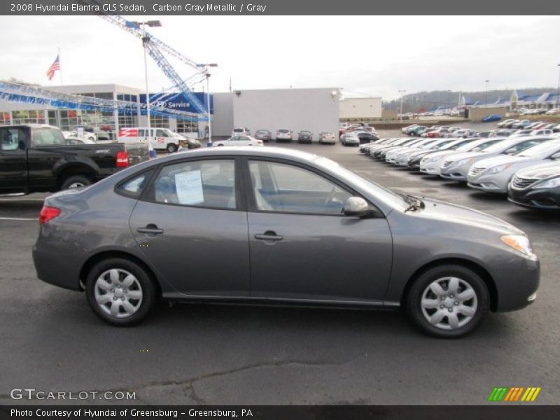 Carbon Gray Metallic / Gray 2008 Hyundai Elantra GLS Sedan