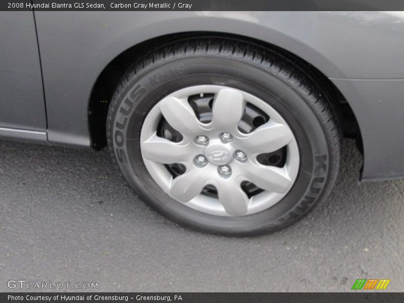 Carbon Gray Metallic / Gray 2008 Hyundai Elantra GLS Sedan