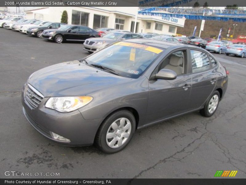 Carbon Gray Metallic / Gray 2008 Hyundai Elantra GLS Sedan