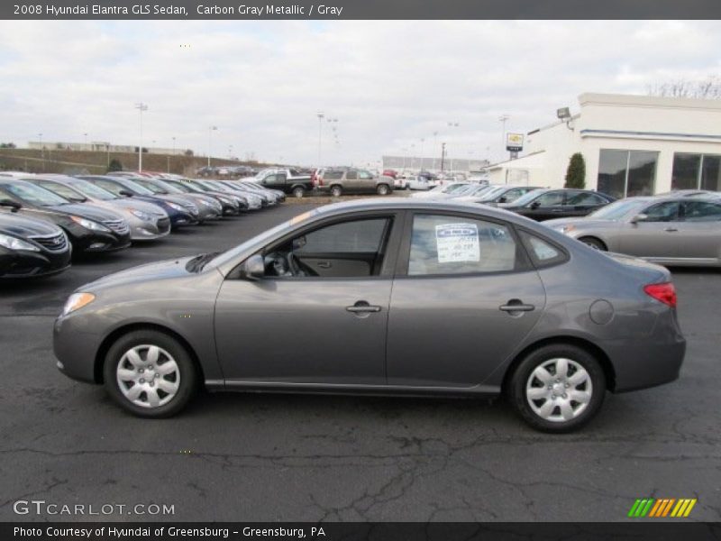Carbon Gray Metallic / Gray 2008 Hyundai Elantra GLS Sedan
