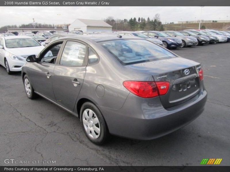 Carbon Gray Metallic / Gray 2008 Hyundai Elantra GLS Sedan