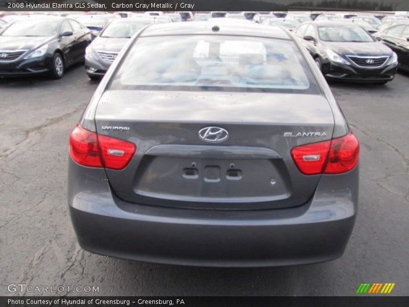 Carbon Gray Metallic / Gray 2008 Hyundai Elantra GLS Sedan