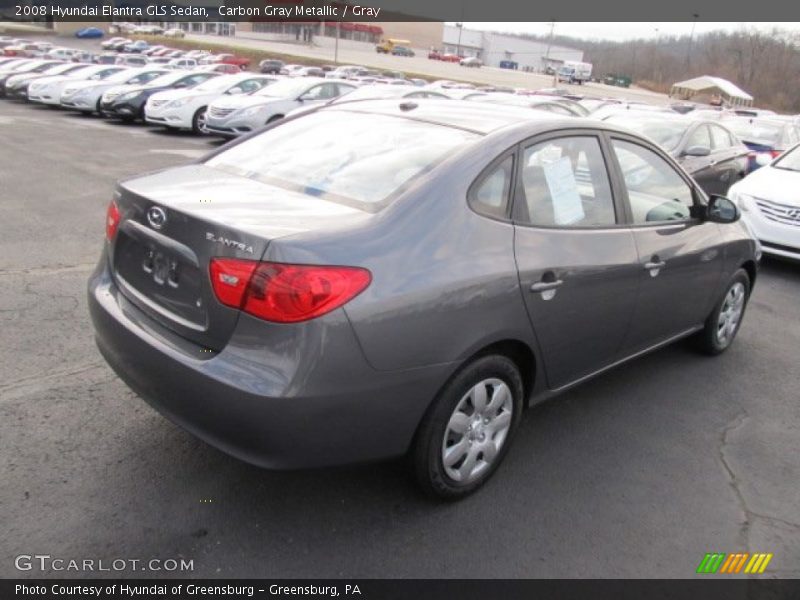 Carbon Gray Metallic / Gray 2008 Hyundai Elantra GLS Sedan