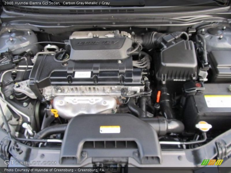 Carbon Gray Metallic / Gray 2008 Hyundai Elantra GLS Sedan