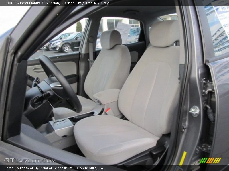 Carbon Gray Metallic / Gray 2008 Hyundai Elantra GLS Sedan