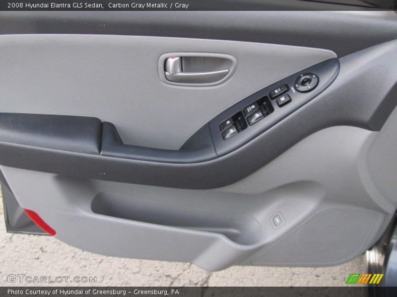 Carbon Gray Metallic / Gray 2008 Hyundai Elantra GLS Sedan
