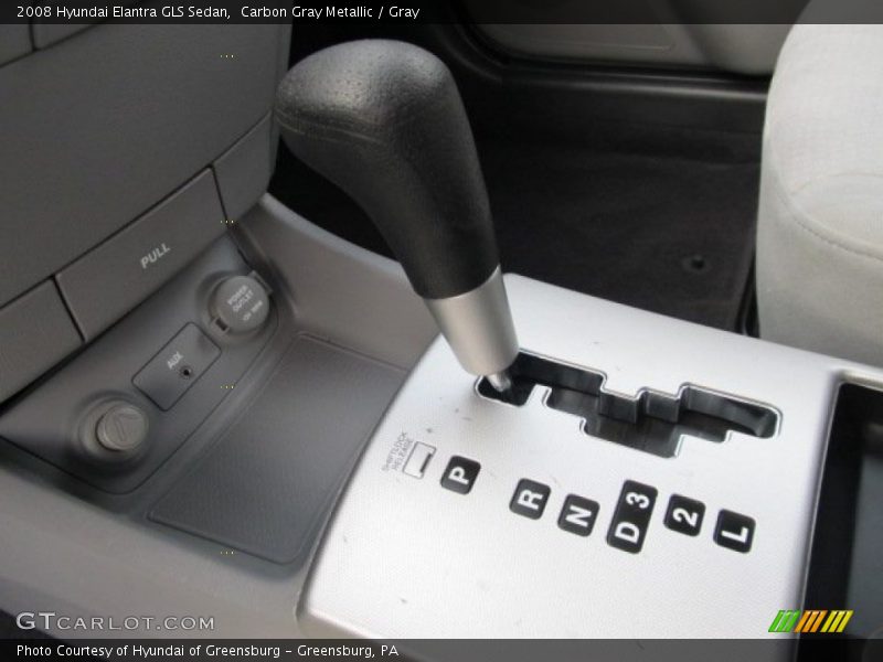 Carbon Gray Metallic / Gray 2008 Hyundai Elantra GLS Sedan