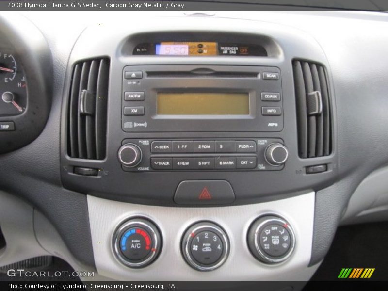 Carbon Gray Metallic / Gray 2008 Hyundai Elantra GLS Sedan