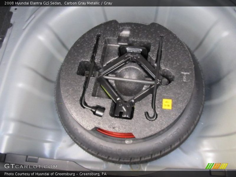 Carbon Gray Metallic / Gray 2008 Hyundai Elantra GLS Sedan