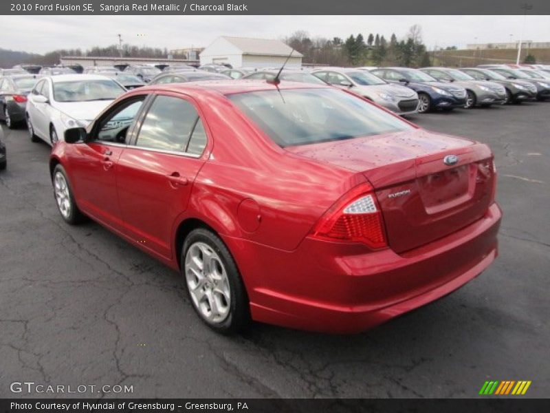 Sangria Red Metallic / Charcoal Black 2010 Ford Fusion SE