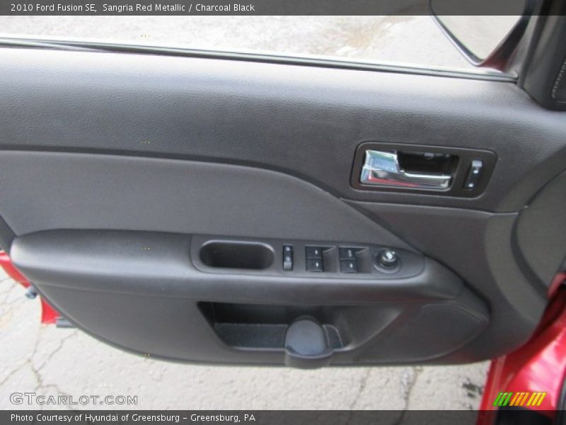 Sangria Red Metallic / Charcoal Black 2010 Ford Fusion SE