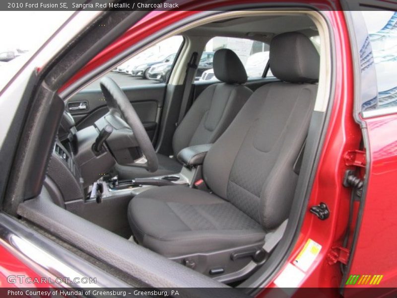 Sangria Red Metallic / Charcoal Black 2010 Ford Fusion SE