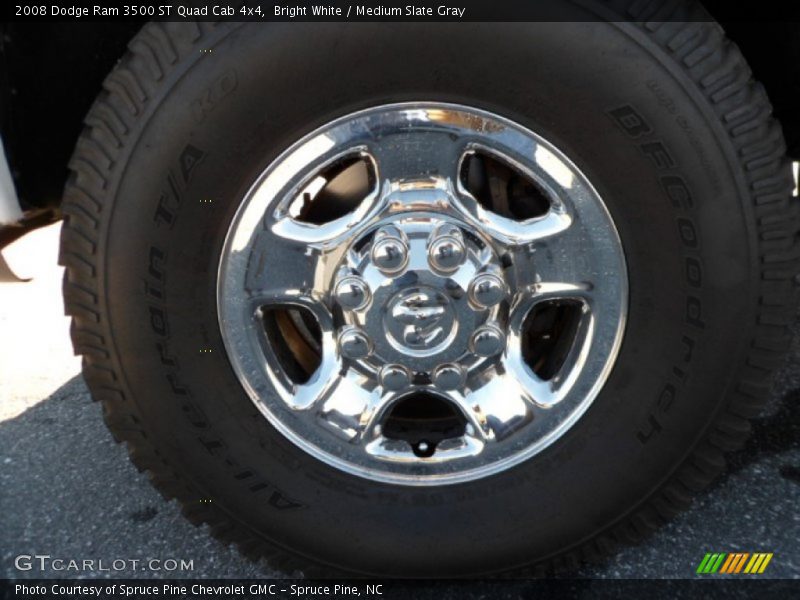 Bright White / Medium Slate Gray 2008 Dodge Ram 3500 ST Quad Cab 4x4