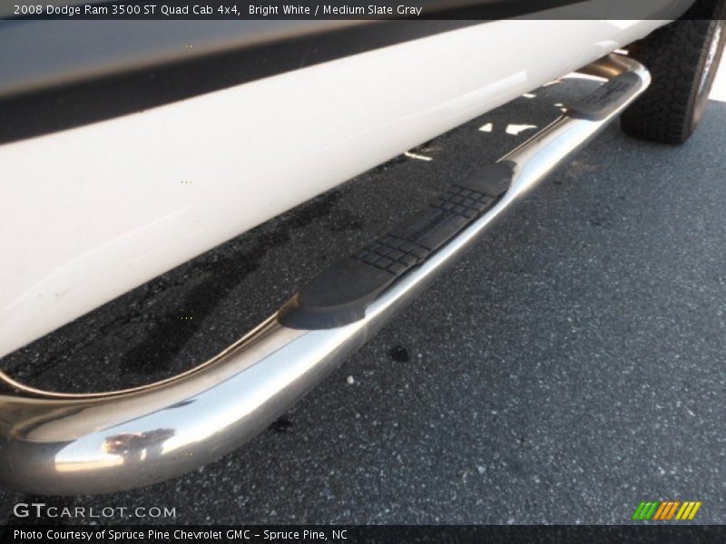 Bright White / Medium Slate Gray 2008 Dodge Ram 3500 ST Quad Cab 4x4