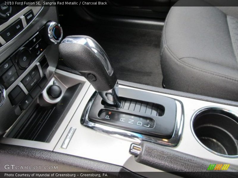 Sangria Red Metallic / Charcoal Black 2010 Ford Fusion SE