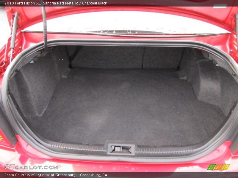 Sangria Red Metallic / Charcoal Black 2010 Ford Fusion SE