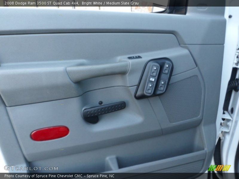 Bright White / Medium Slate Gray 2008 Dodge Ram 3500 ST Quad Cab 4x4