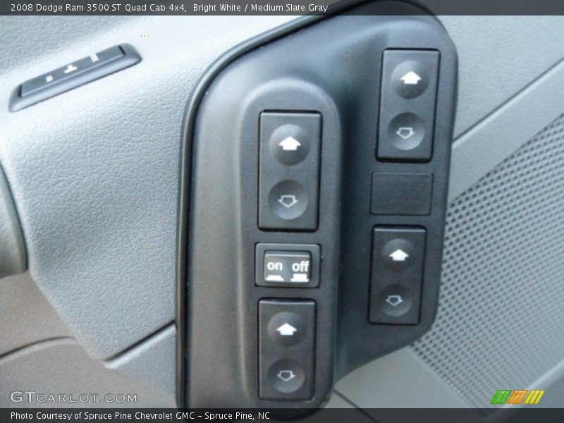 Bright White / Medium Slate Gray 2008 Dodge Ram 3500 ST Quad Cab 4x4