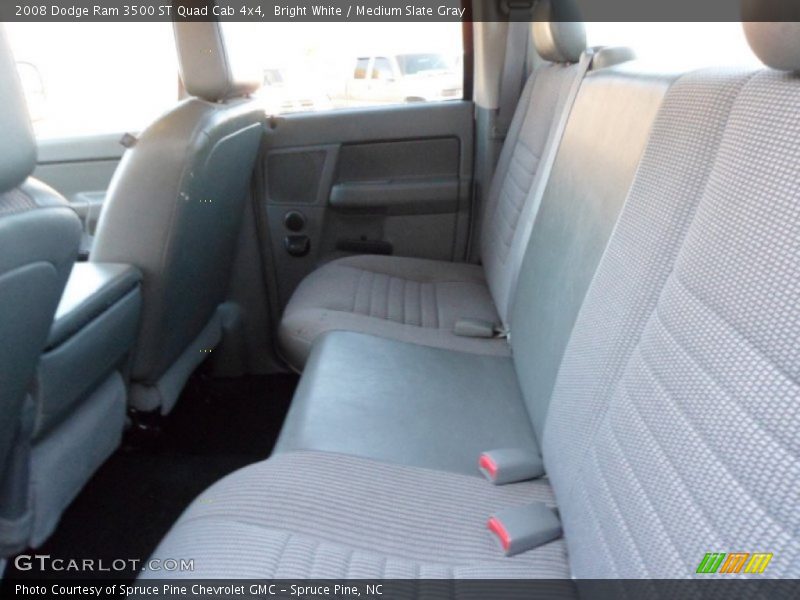 Bright White / Medium Slate Gray 2008 Dodge Ram 3500 ST Quad Cab 4x4