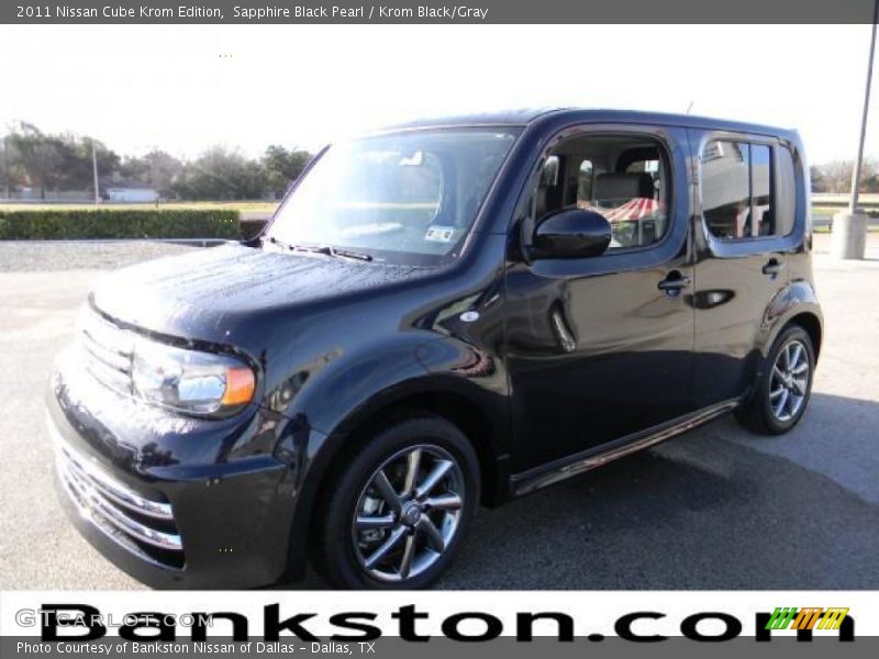 Sapphire Black Pearl / Krom Black/Gray 2011 Nissan Cube Krom Edition