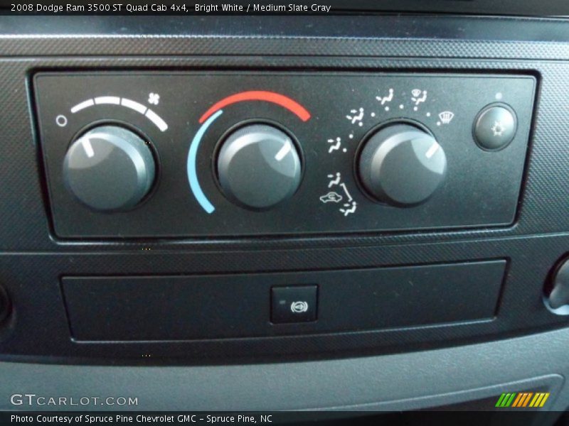 Bright White / Medium Slate Gray 2008 Dodge Ram 3500 ST Quad Cab 4x4