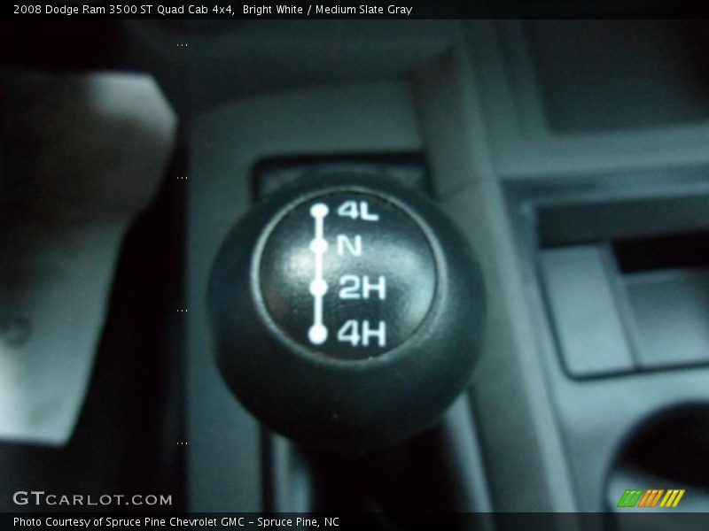 Bright White / Medium Slate Gray 2008 Dodge Ram 3500 ST Quad Cab 4x4