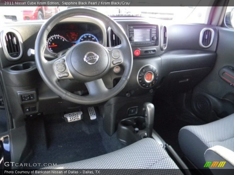 Sapphire Black Pearl / Krom Black/Gray 2011 Nissan Cube Krom Edition