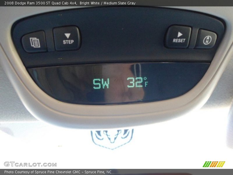 Bright White / Medium Slate Gray 2008 Dodge Ram 3500 ST Quad Cab 4x4