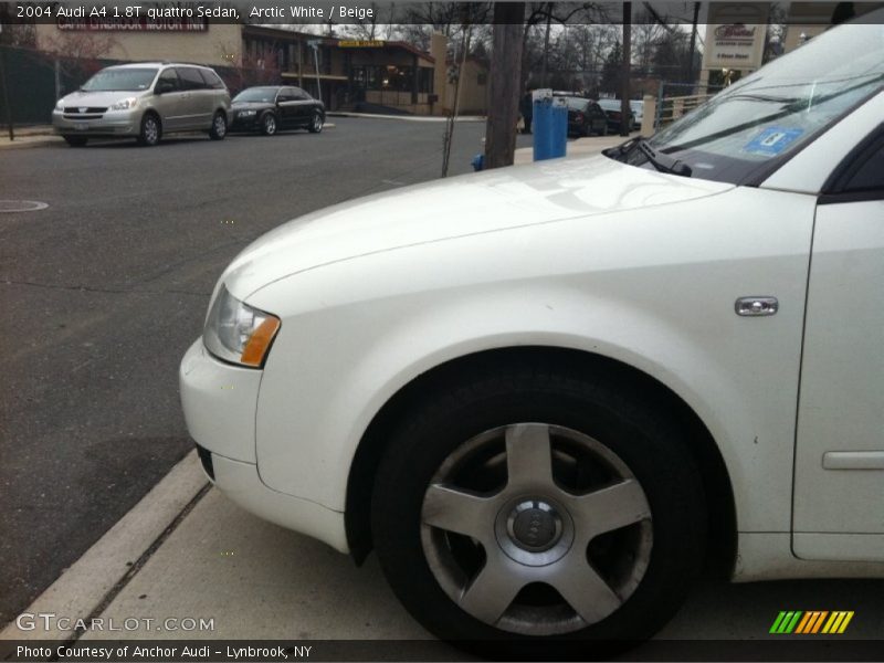 Arctic White / Beige 2004 Audi A4 1.8T quattro Sedan