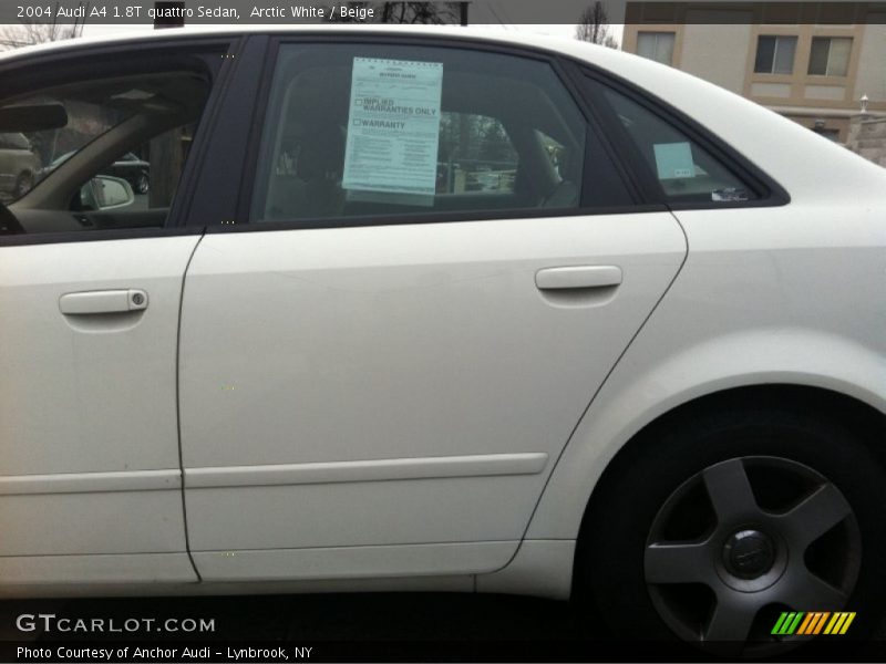 Arctic White / Beige 2004 Audi A4 1.8T quattro Sedan