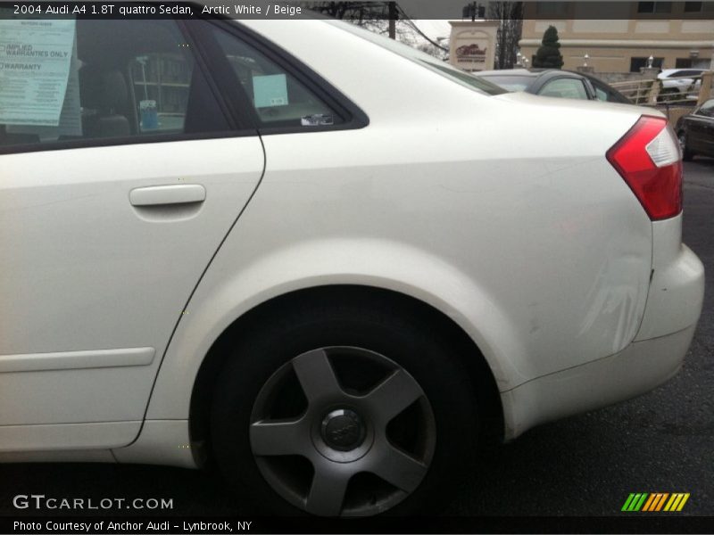 Arctic White / Beige 2004 Audi A4 1.8T quattro Sedan