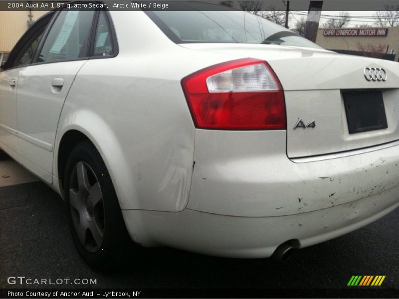 Arctic White / Beige 2004 Audi A4 1.8T quattro Sedan