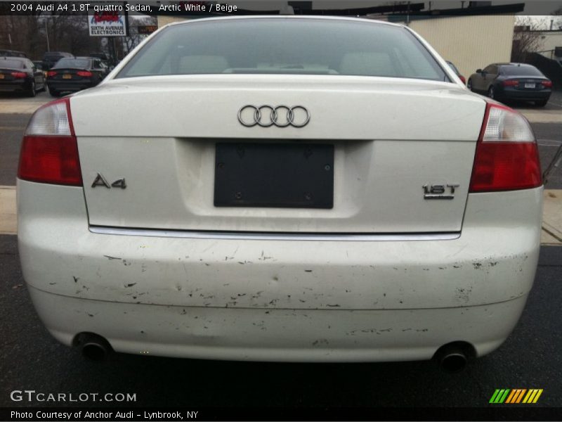 Arctic White / Beige 2004 Audi A4 1.8T quattro Sedan